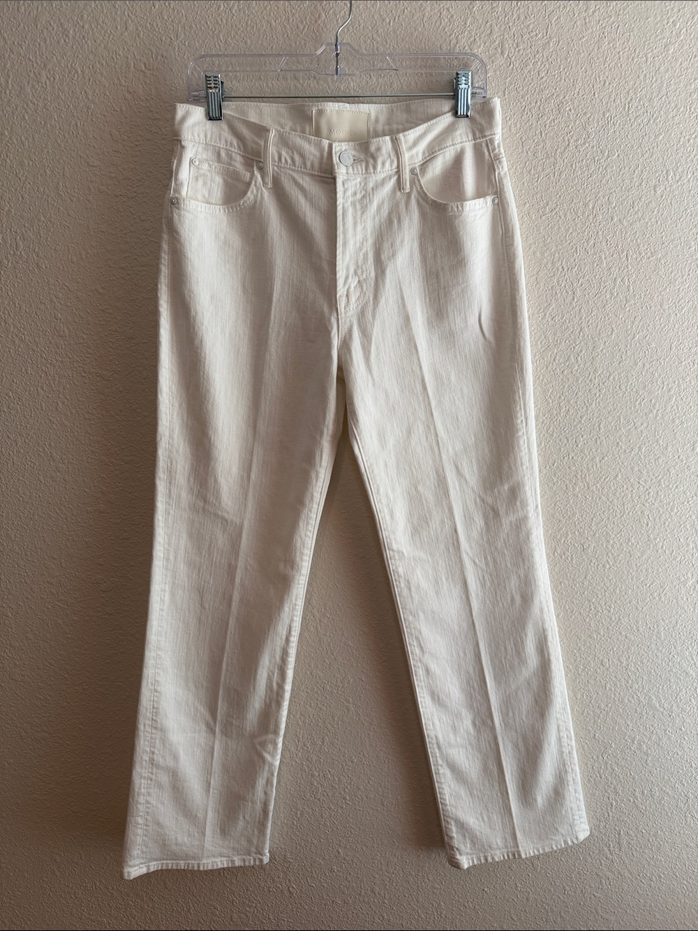 MOTHER SUPERIOR The Lil Kick It Jeans Totally Innocent White Size 29 NWOT - Picture 2 of 14